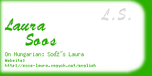 laura soos business card